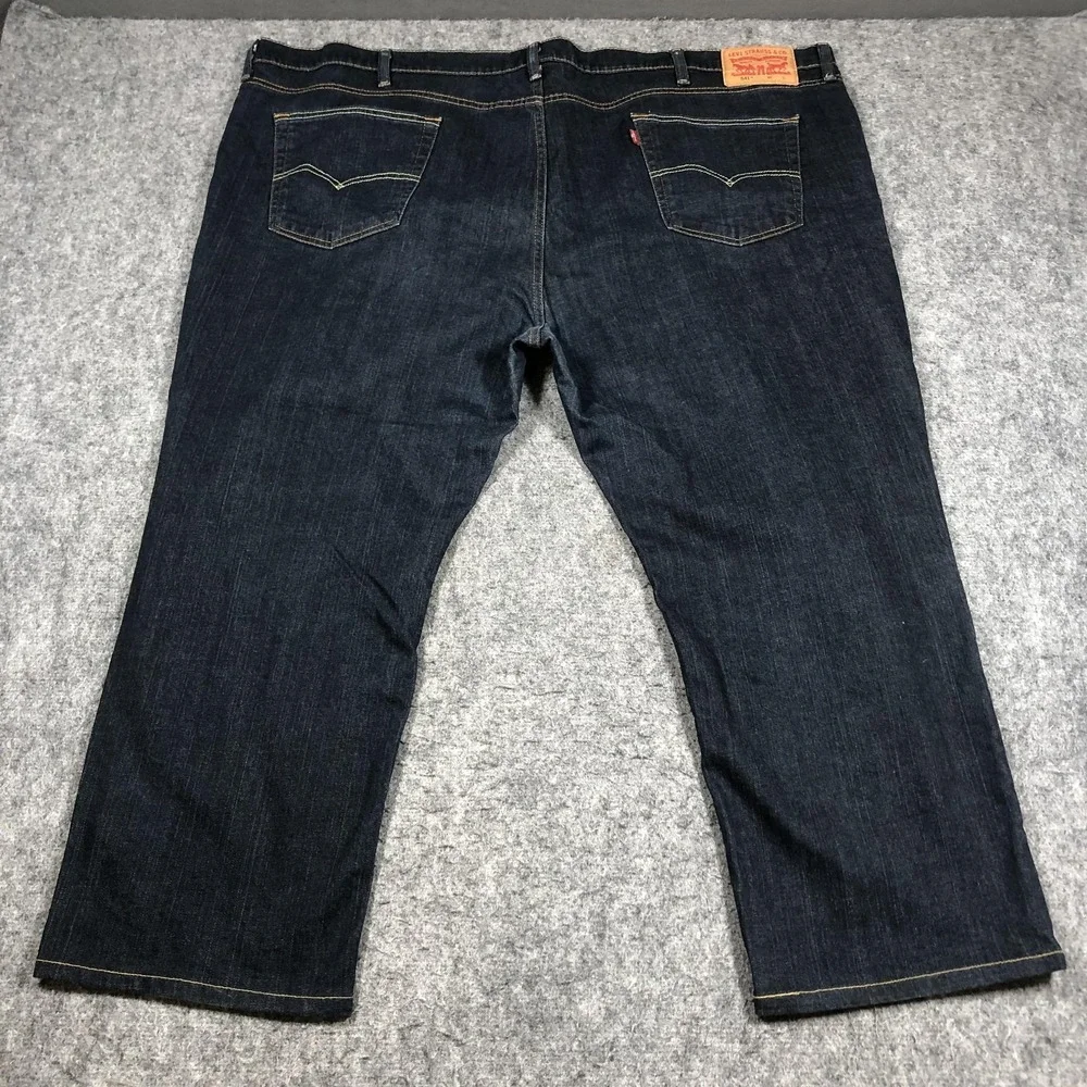 Levis 541 Jeans Mens 54x25 Blue Athletic Tapered Dark Wash Denim Big Pants